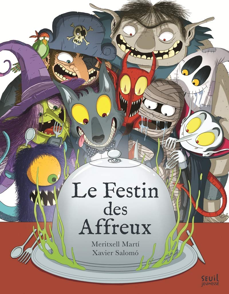 Atelier lecture Jeunesse selection livres monstres et fantomes Le festin des affreux Meritxell Marti Xavier Salomo